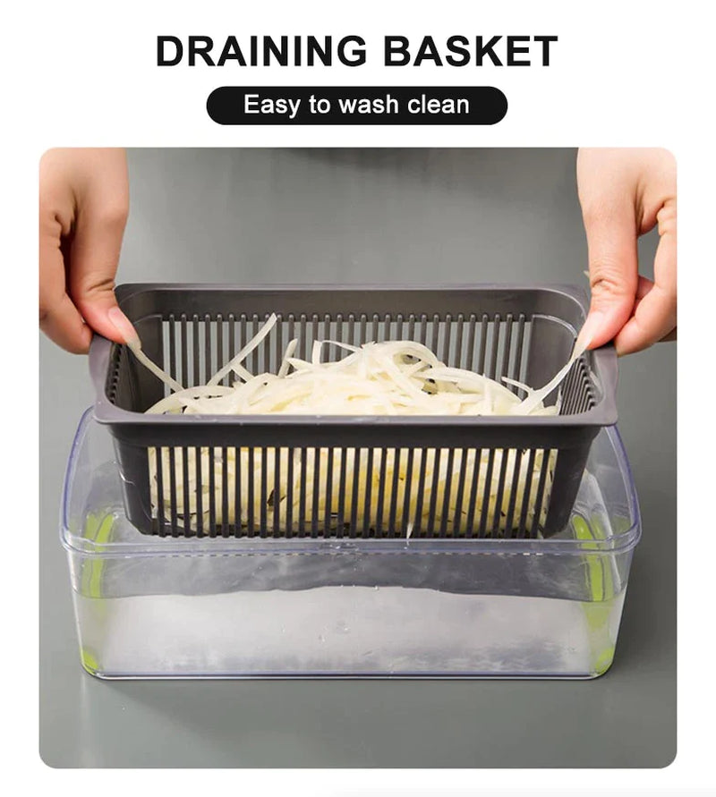 15-in-1 Vegetable & Fruit Chopper | All-in-One Slicer, Dicer, Grater & Kitchen Prep Tool