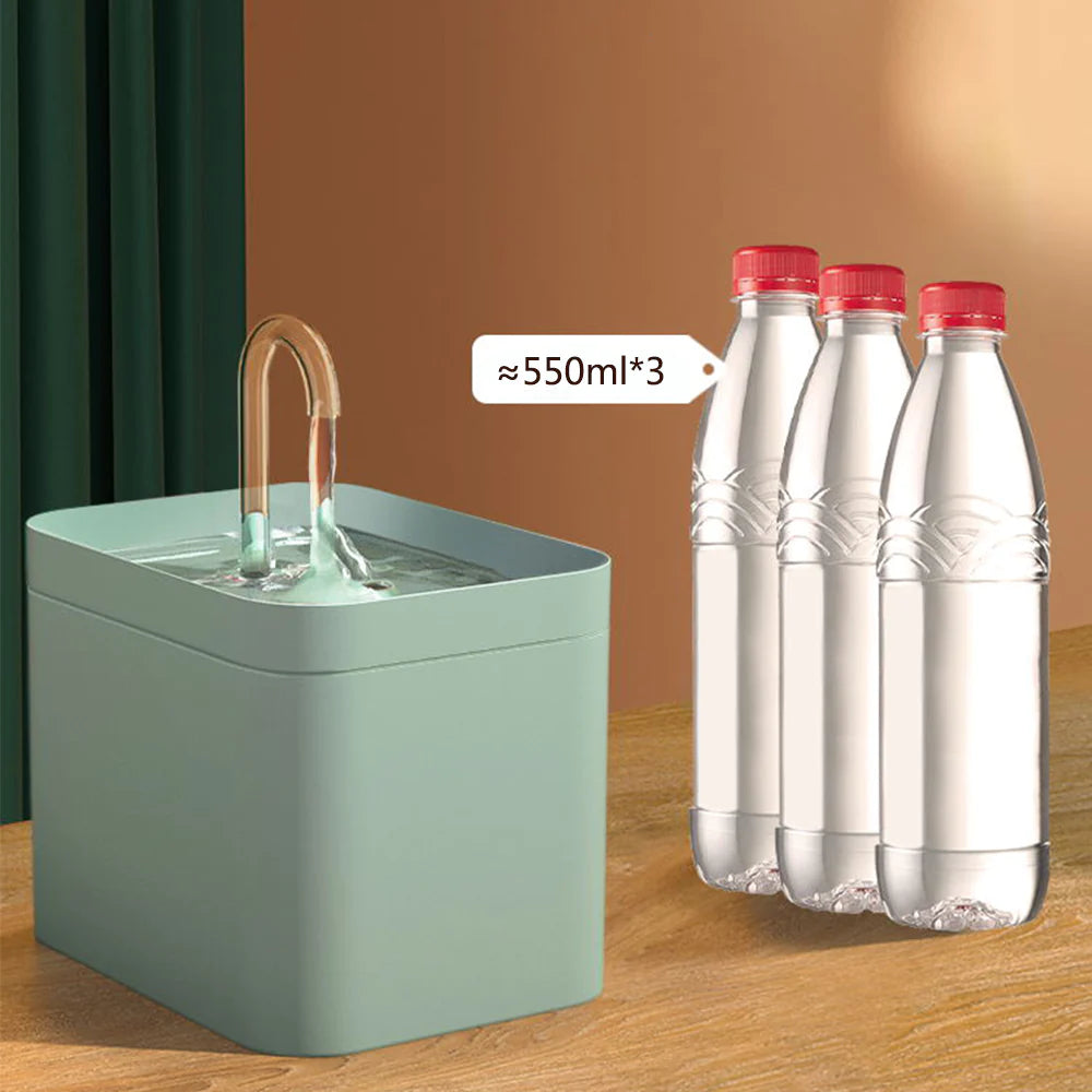Cat Water Fountain Auto Filter USB Electric Mute Cat Drinker Bowl 1.5L Recirculate Filtring Drinker for Cats Pet Water Dispenser
