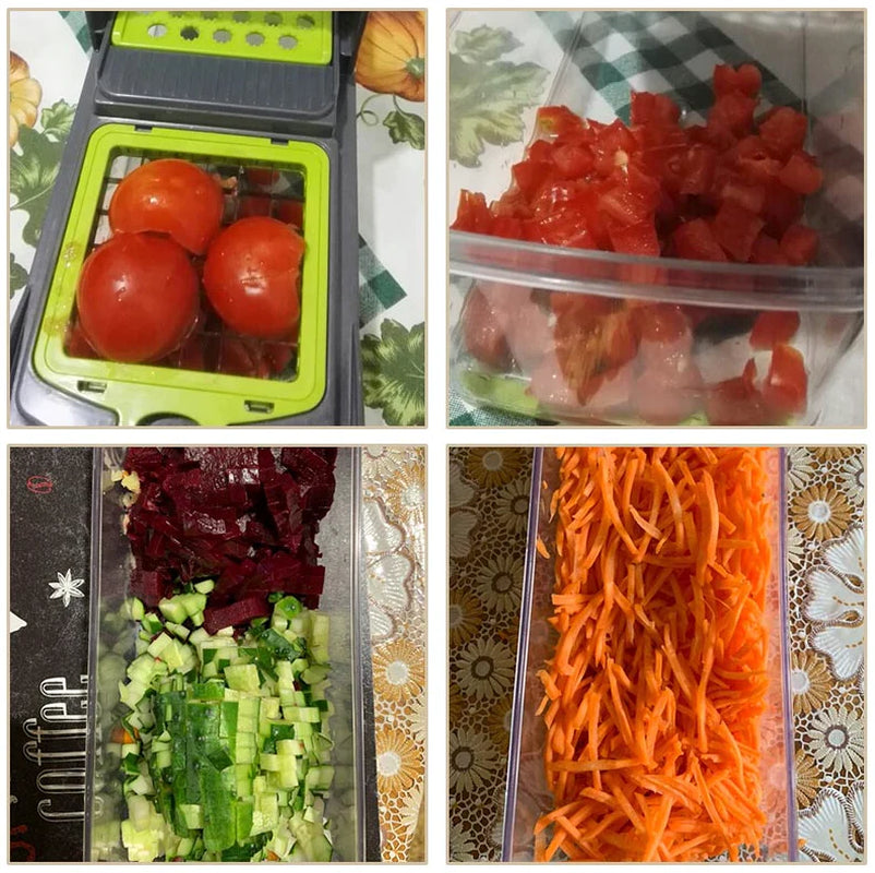 15-in-1 Vegetable & Fruit Chopper | All-in-One Slicer, Dicer, Grater & Kitchen Prep Tool